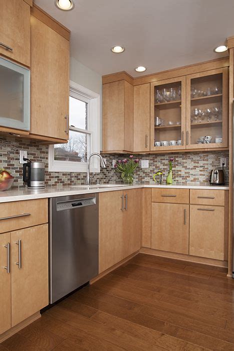 The benefits of framed cabinets over frameless might not be readily apparent when the frameless cabinet fad is so strong in kitchens nowadays. Image result for frameless maple cabinets | Maple kitchen ...