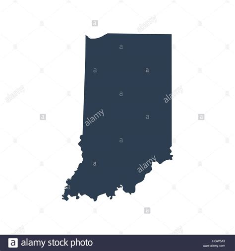Indiana Outline Stock Vector Images Alamy