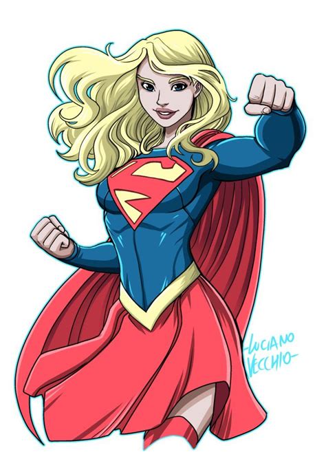 Supergirl By Luciano Vecchio Supergirl Comic Dc Comics Art Comics Girls