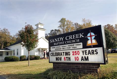 Sandy Creek Tributary Of Baptist Life Celebrates 250 Years Baptist Press