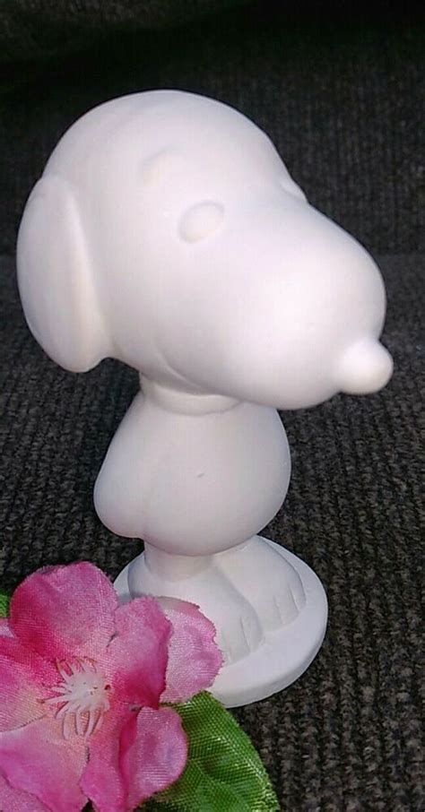 Snoopy Unpainted Ready To Paint Ceramic Bisque Unbranded Ready To