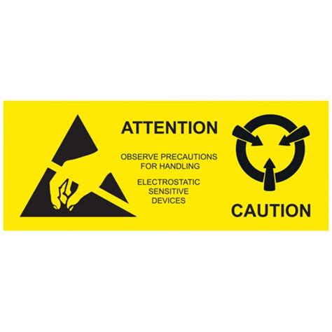 Esd Caution Label Global Antistat Uk Esd Protection