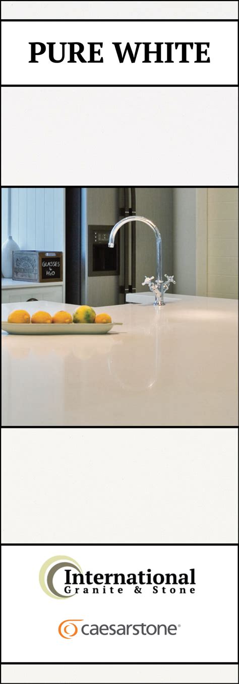 63 x 120, 63 x 126, and 65 x 130. Pure White Caesarstone Quartz | Countertops, Cost, Reviews