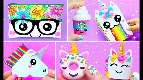15 Diy Unicorn School Supplies For Back To School Easy And Cute Crafts