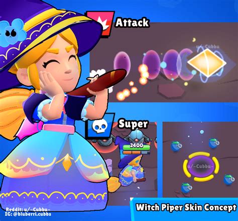 Brawl Stars Piper Skins