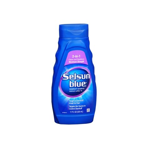 Selsun Blue 2 In 1 Maximum Strength Dandruff Shampoo 11 Oz Valpacks