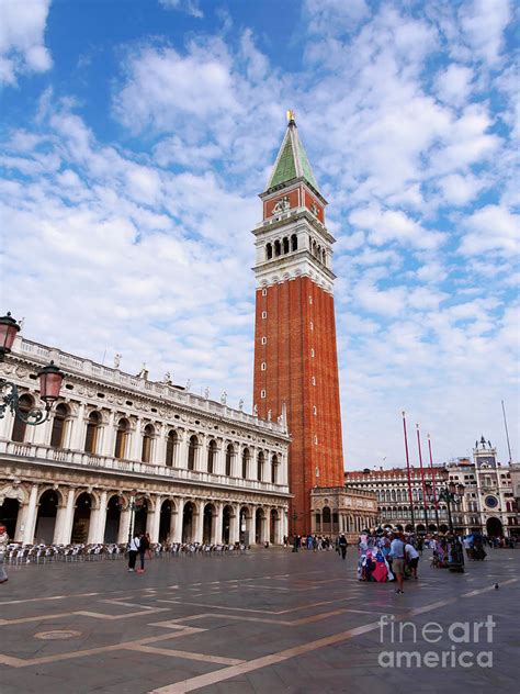 Bell Tower Of The Basilica Of San Marco Venice Italy Photograph By Louise Heusinkveld