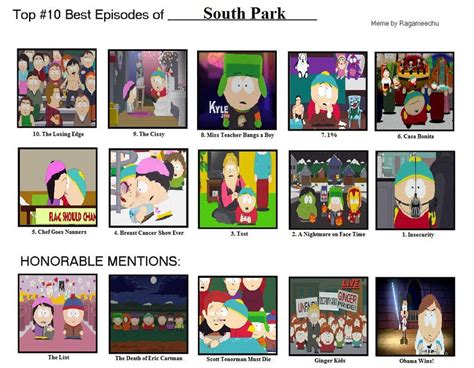 Top 10 Best South Park Episodes By Superjonser On Deviantart