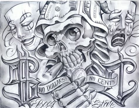 Gallery For Urban Tattoo Drawings Chicano Style Tattoo Chicano Tattoos Boog Tattoo