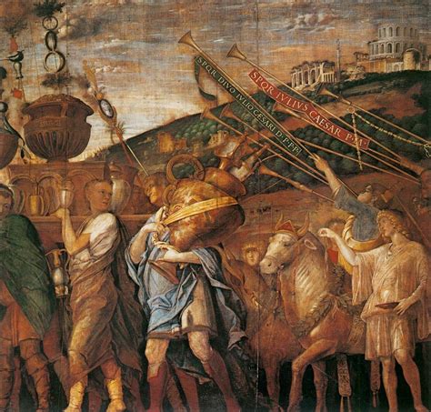 1485 95 Andrea Mantegna Triumphs Of Caesar Scene 4 Tempera On Canvas