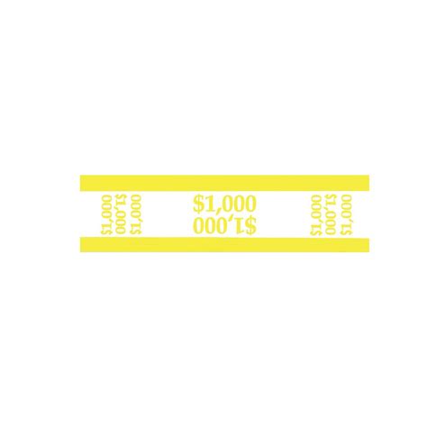 Yellow 1000 Currency Straps
