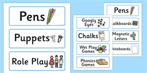 Blue Classroom Resource Labels Teacher Made Twinkl