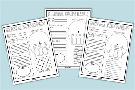 21 Free General Conference Printables And Activities So Festive