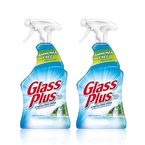 2 Pack Glass Plus Glass Cleaner Multi Surface Glass Cleaner 32 Oz
