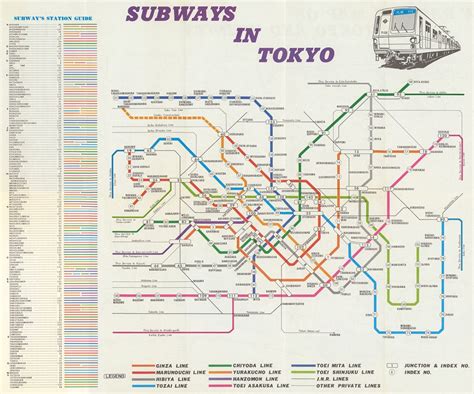 Transit Maps Historical Map Subways In Tokyo 1975