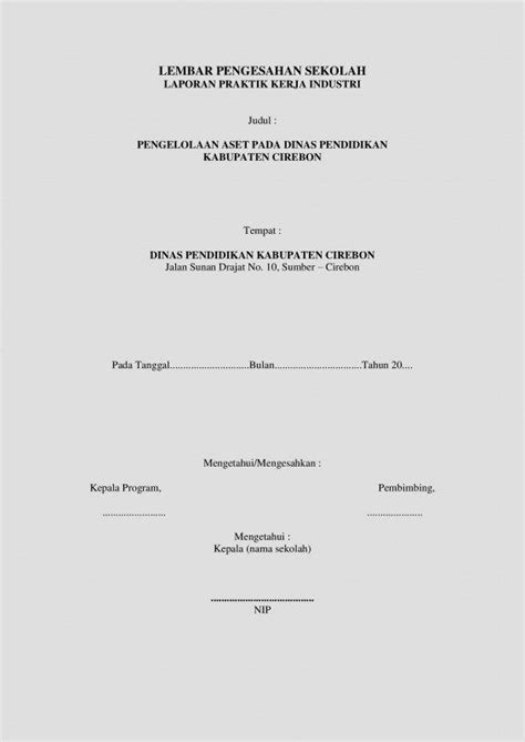 Contoh Pembahasan Laporan Pkl - Ilmu Soal
