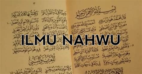 Pengertian Ilmu Nahwu Dan Mabadi Asyarah Lengkap Kitab Al Qur An Riset