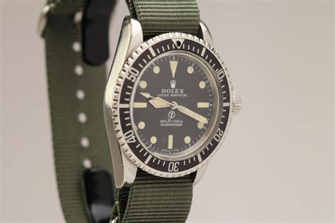 1972 Rolex British Military Submariner Ref 5513 Watch For Sale Mens