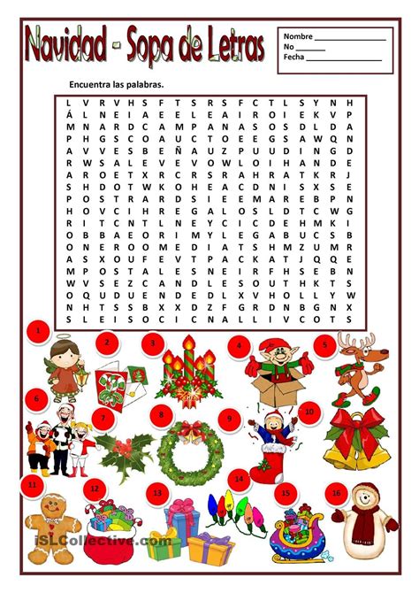 Sopa De Letras Para Imprimir Gratis Navidad In English Imagesee
