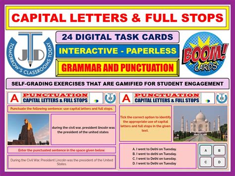 Capital Letters And Full Stops Bundle Teaching Resources