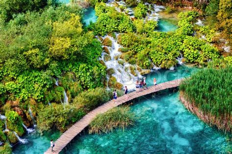 Waterfalls In Plitvice Lakes National Park Croatia Globephotos