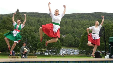 Competitors In The Irish Jig Scottish Dance Heats During Kenmore Highland Games In