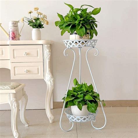 Dfvv Plant Shelf Metal Tall Plant Stand Indoor