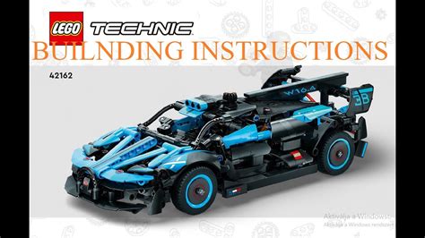 Lego Technic 42162 Bugatti Bolide Agile Blue Instructions Youtube