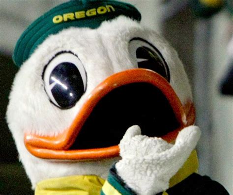 The Oregon Duck The Best College Mascot In The Ncaa Go Ducks College Sports College Fun