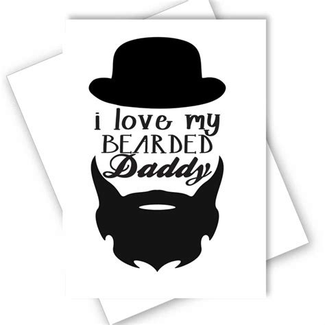 Fathers Day Card I Love My Bearded Daddy Personalised Pineapple