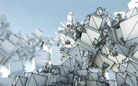 Stacks Of White Cubes Abstract Hd Wallpaper Wallpaper Flare