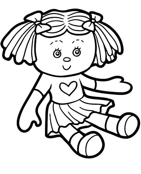 Doll Coloring Pages For Girls