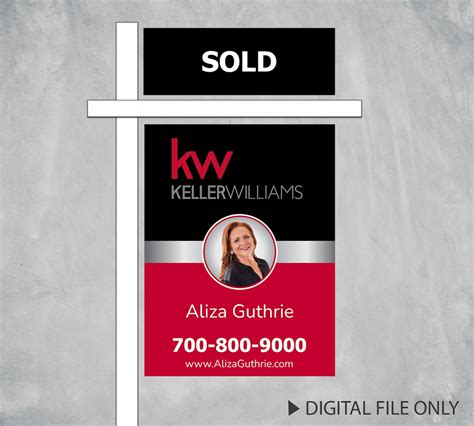 Keller Williams Yard Sign Design Open House Yard Sign With 4 Etsy