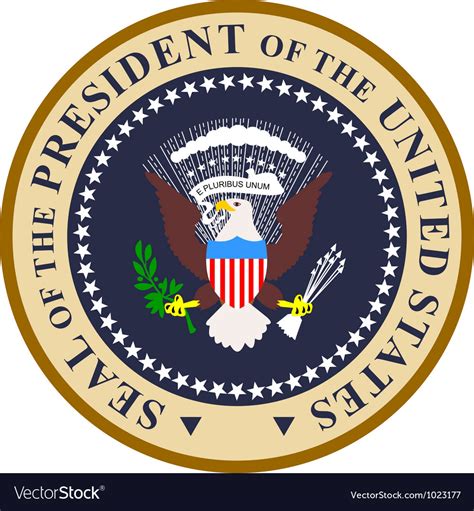 Seal Of The President Of The United States Of Vector Image
