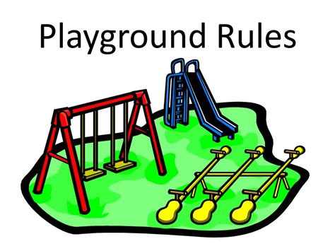 Ppt Playground Rules Powerpoint Presentation Free Download Id2614410