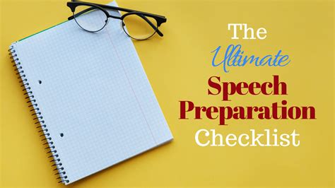The Ultimate Speech Preparation Checklist For Public Speaking