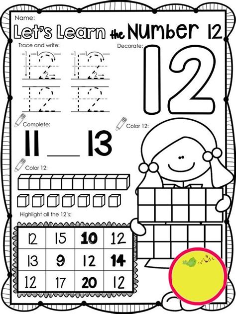Number 12 Worksheets To Print Activity Shelter Teen Numbers