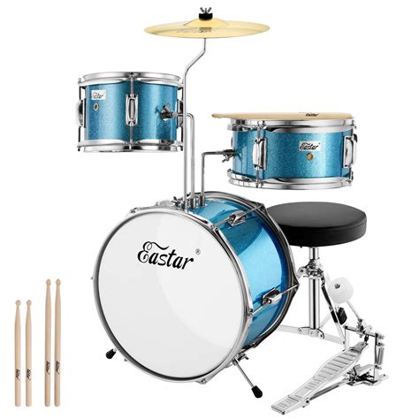 Buy Kids Drum Set Eastar 3 Piece For Beginners 14 Inch Drum Kit With