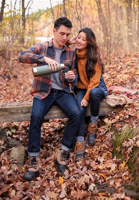 New England His And Hers Fall Outfits Couples Fashion Ideas For An Engagement Sh