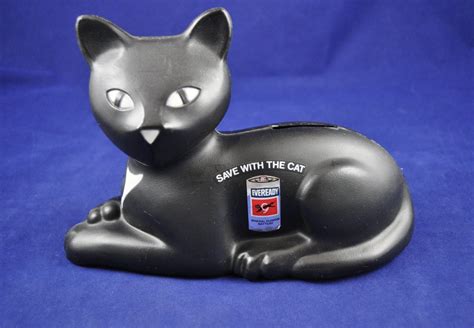 black cat bank eveready battery advertising by bullfrogandbramble