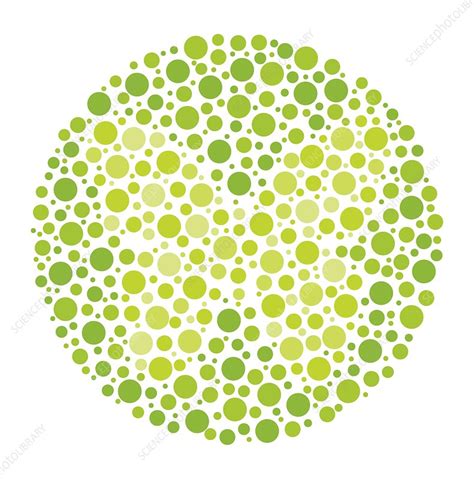 Colour Blindness Test Chart Illustration Stock Image C0497346