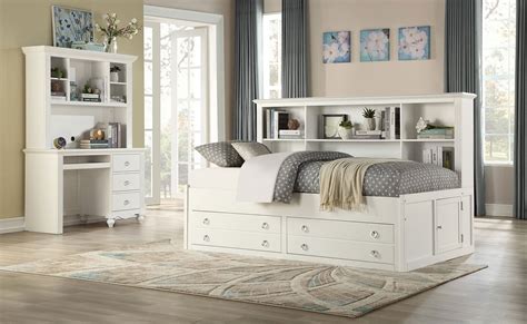 Explore our selection of beds twin & white on beds at hayneedle. Meghan Youth Lounge Storage Bedroom Set (White ...