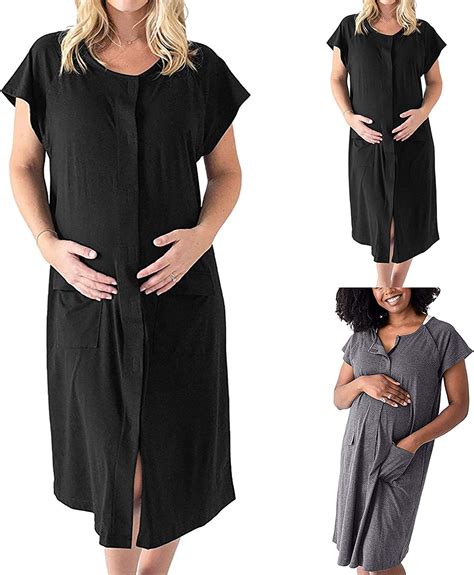 mumeomu nursing dress women s maternity dresses nursing nightdress birth shirt sleepwear night