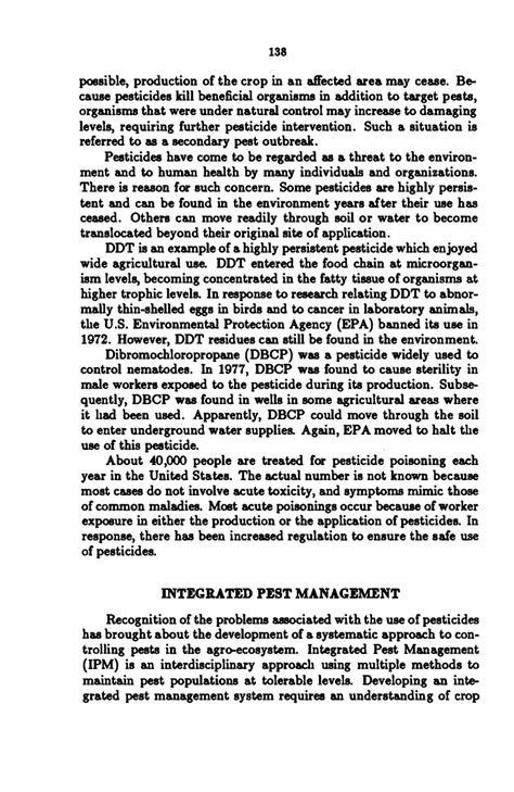 Urban pest management has recently faced dramatic change: RECENT DEVELOPMENTS IN INTEGRATED PEST MANAGEMENT ...