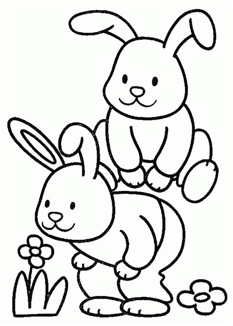 Coloriage De Lapin Pour Enfants  Coloriage De Lapins serapportantà
