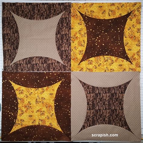 Orange Peel Quilt Block Tutorial