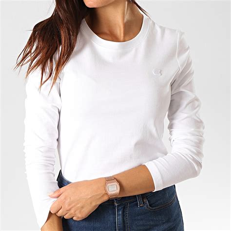 Shop calvin klein relaxed monogram shirt and stay up to date with the latest trends. Calvin Klein - Tee Shirt Slim Femme Manches Longues 2586 ...