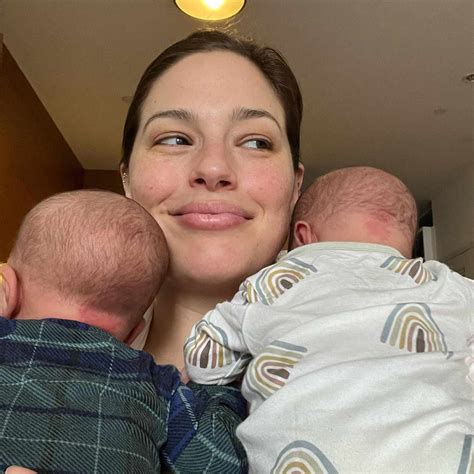 Ashley Graham Shares Photos Tandem Nursing 3 Month Old Twin Sons
