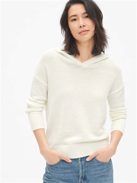 Lightweight Hooded Pullover Sweater Gap