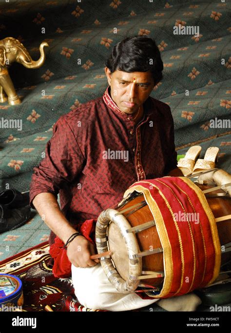 Indian Thavil Or Malem Drum From Tamil South India At Hindu Wedding